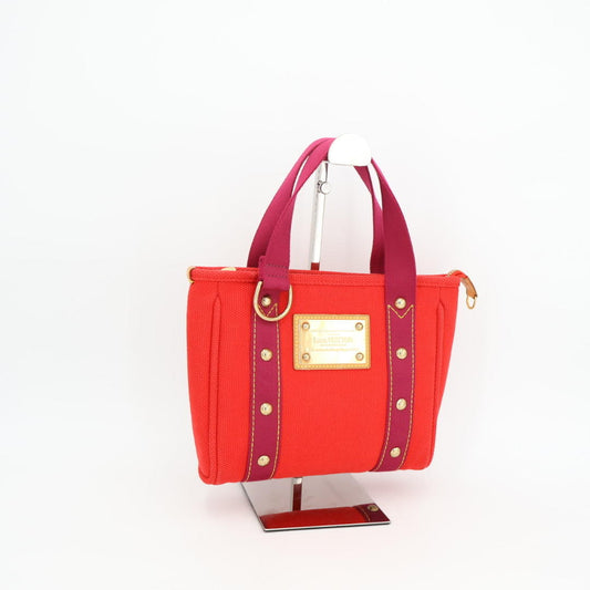 LOUIS VUITTON ルイ ヴィトン アンティグア カバPM ルージュ ハンドバッグ M40037