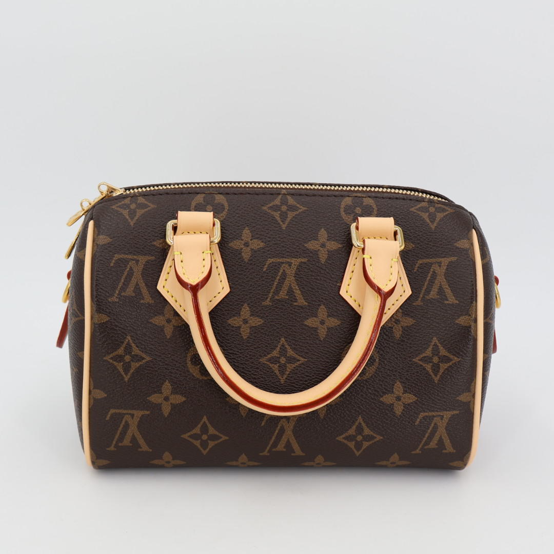 ルイ ヴィトン LOUIS VUITTON スピーディ バンドリエール 20 モノグラム レザー ブラック 2WAYバッグ ルイヴィトン ショルダーバッグ ルイヴィトン ハンドバッグ レディース スピーディ20 ミニバッグ ブランド 美品