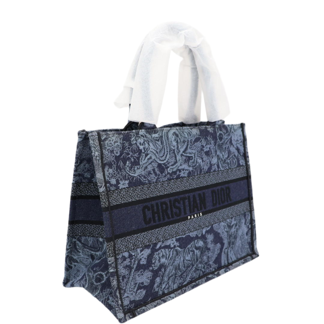 クリスチャンディオール Christian Dior TOILE DE JOUY ディオール ブック トート ミディアム M1296ZEBL バッグ 美品