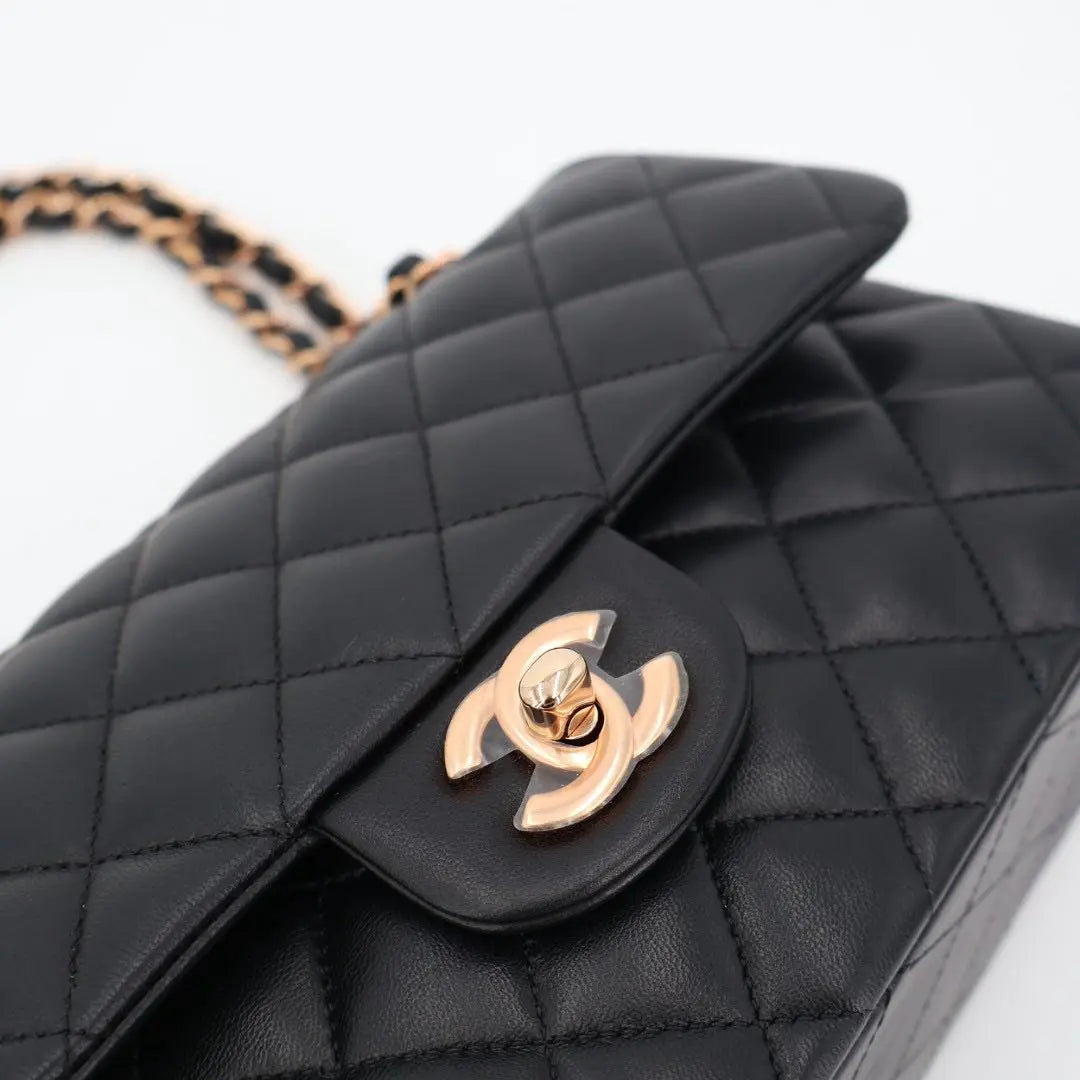 シャネル CHANEL ローズゴールド フラップバッグ 美品